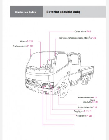 toyota dyna cargo 2010 2011 & 2012 owners manual in english
